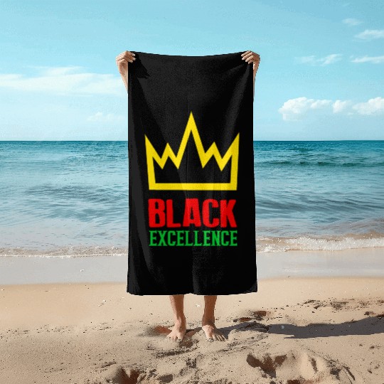 Black Excellence Beach Towels