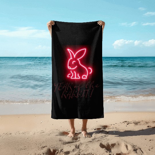Year of the Rabbit - Chinese New Year Beach Towels