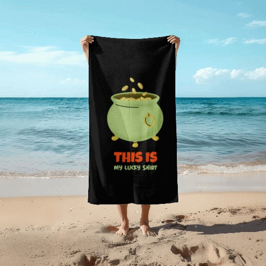 St. Patrick's Day - Pot of Gold Beach Towels