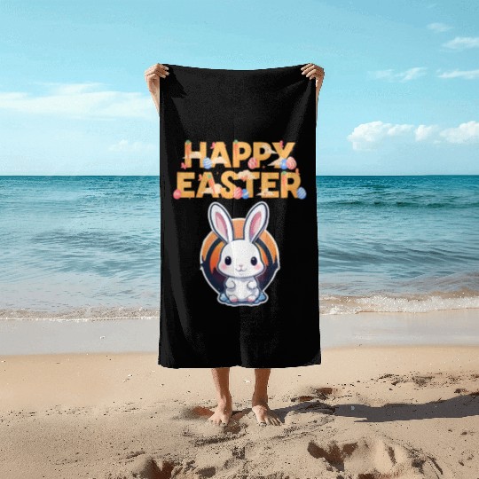Easter sweetness: beautiful bunnies await you! Beach Towels