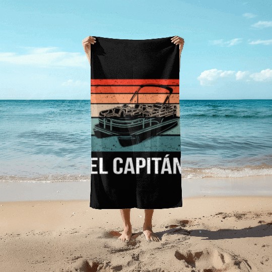 El Capitan Pontoon Boat II Beach Towels
