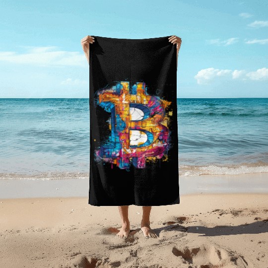 Pi day 3.14 Math Teacher Crypto Bitcoin Holder Beach Towels