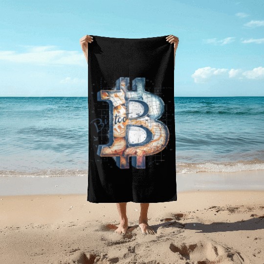 Pi day 3.14 Crypto Bitcoin Origins of Beach Towels