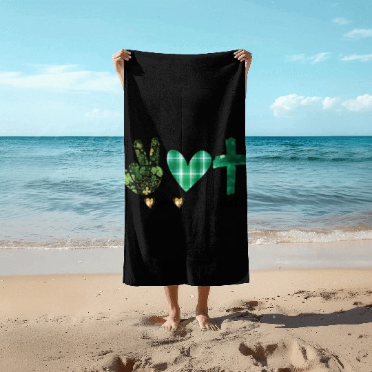 Peace, Love, and Irish Vibes: St. Patrick's Day Beach Towels