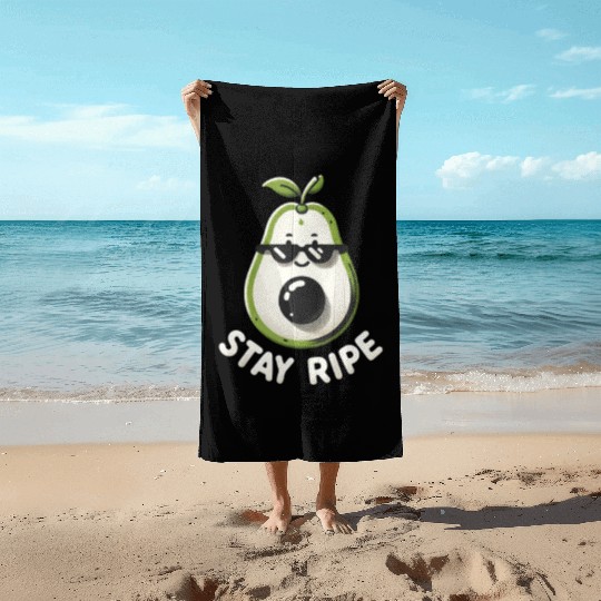Stay Ripe Avocado Beach Towels