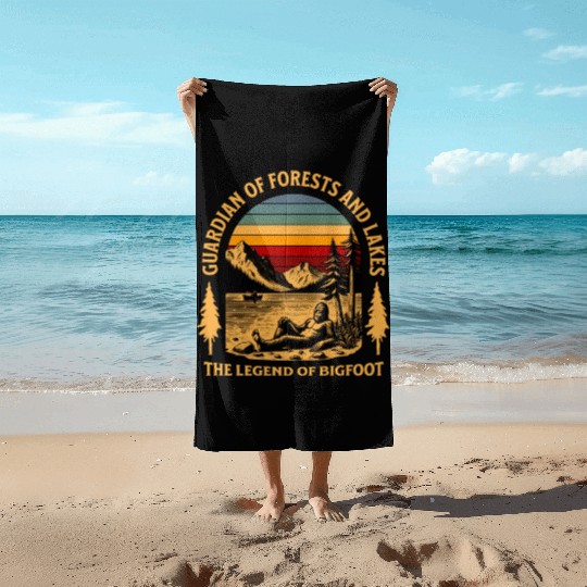 [SANG store] - Bigfoot retro Beach Towels