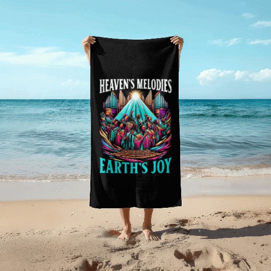 Gospel Music Religious Bible Scripture Christian Beach Towels