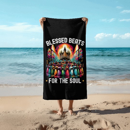 Gospel Music Religious Bible Scripture Christian Beach Towels