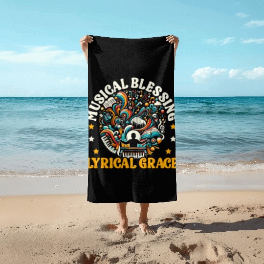 Gospel Music Religious Bible Scripture Christian Beach Towels