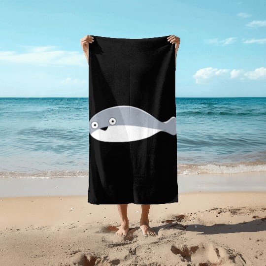 Sacambaspis Ancient Fish Meme Surprised Beach Towels