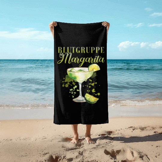 Blutgruppe Margarita Tequila Stag Party Beach Towels