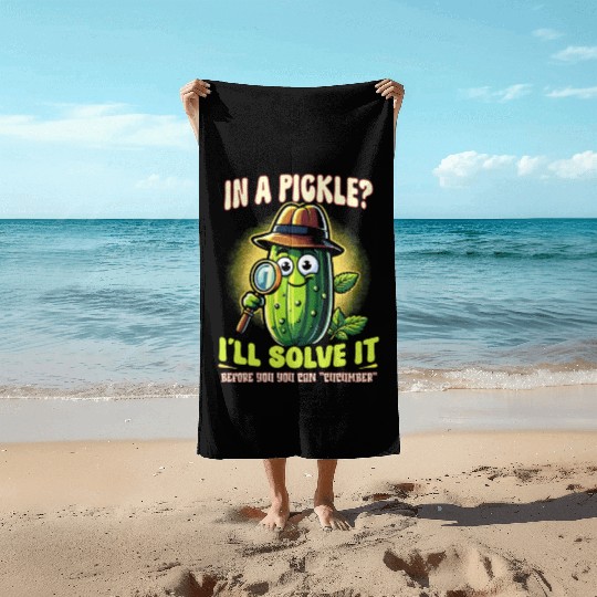 Pickle Lover Funny Pickle Dill pickle Pickled Beach Towels