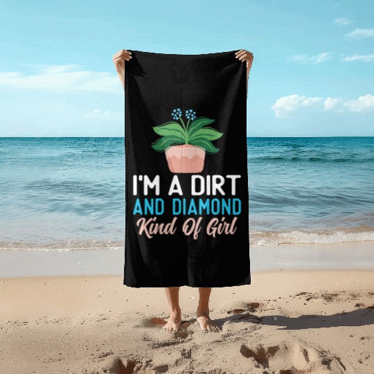 Plant Mom Life Beach Towels