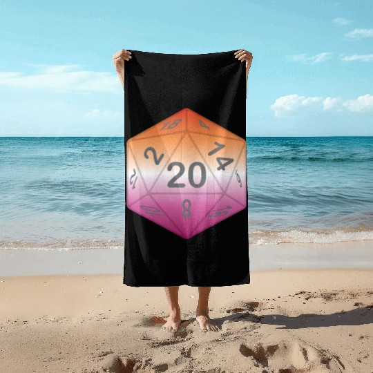 Pride Dice - Lesbian Beach Towels