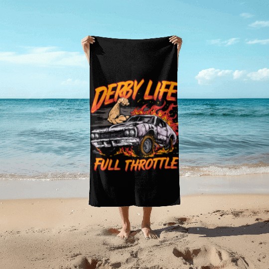 Demo Derby Demolition Derby Demolition Derby Lover Beach Towels