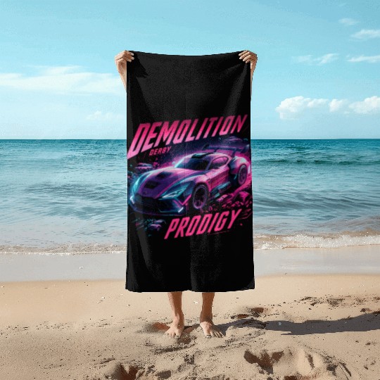 Demo Derby Demolition Derby Demolition Derby Lover Beach Towels