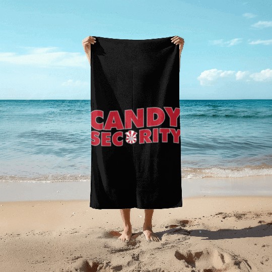 Candy Security Mom Dad Matching Birthday Costume Beach Towels