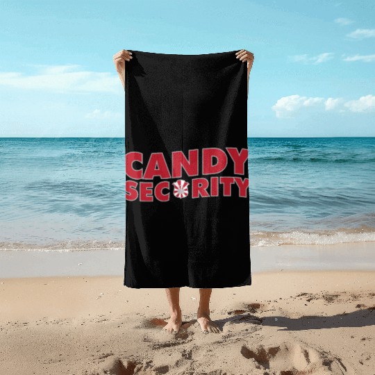 Candy Security Mom Dad Matching Birthday Costume Beach Towels