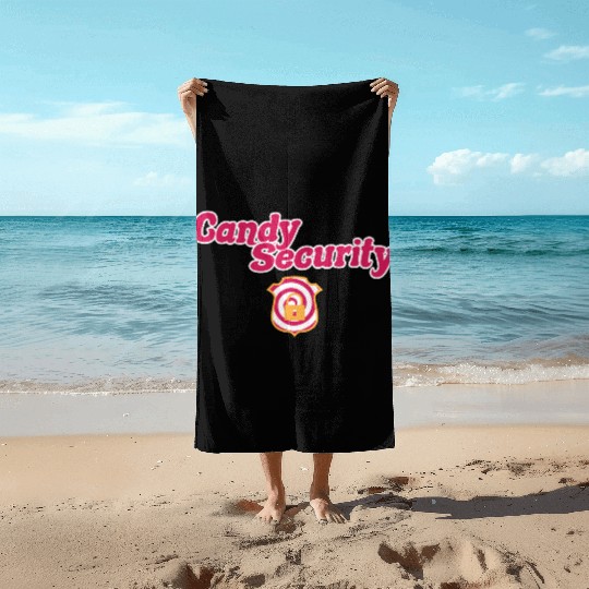 Candy Security Kids Parents Matching Birthday Beach Towels