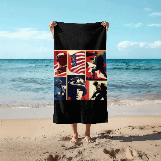 Memorial Day 6 Beach Towels