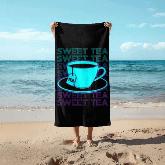 Sweet Tea Retro Beach Towels
