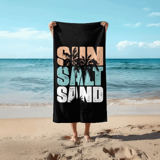 Sun, Salt, Sand Unisex Beach Towels For Beach & Travel