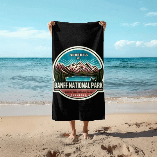 Banff National Park, Alberta Canada grizzly bears Beach Towels
