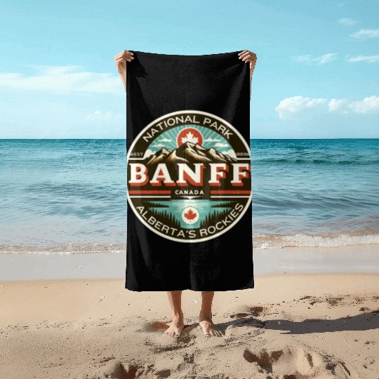 Banff National Park, Alberta Canada grizzly bears Beach Towels