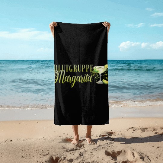 Blutgruppe Margarita Tequila Stag Party Beach Towels