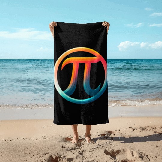 Pi Day Nerd Geek Love Math Pi Symbol Kids Men Beach Towels