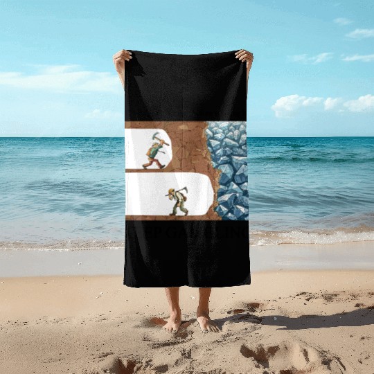 Funny Keep Gambling inspirational Meme Sarcastic Beach Towels