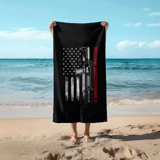 Become Ungovernable American USA Flag Beach Towels