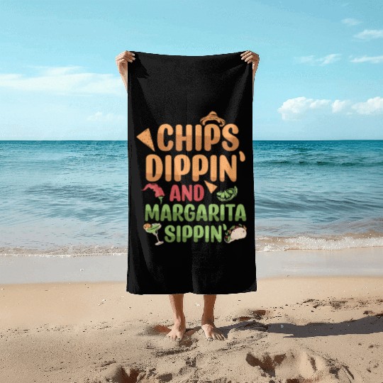 Margarita Sippin' Summer Vibes Beach Towels