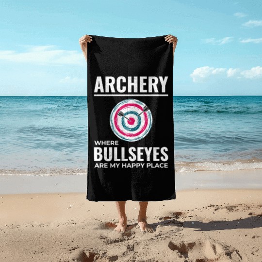 Archery Targets Archer Bullseye Shooting Sport Beach Towels