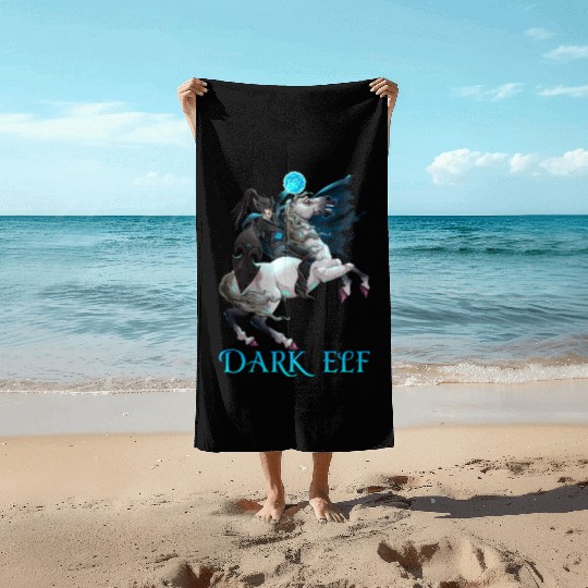 Dark Elf Beach Towels
