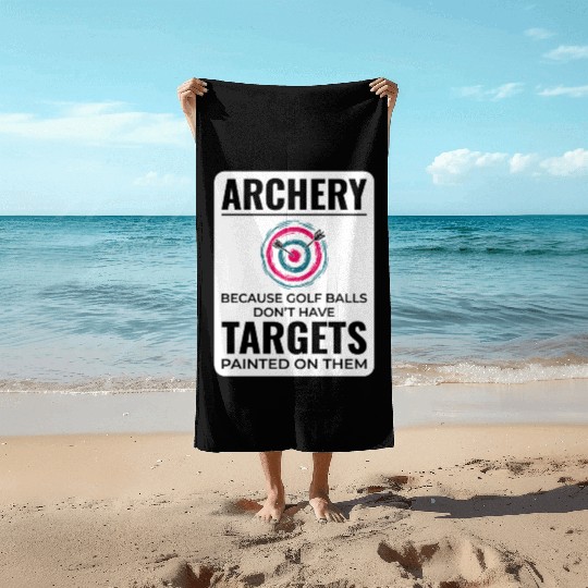 Archery Targets Archer Bullseye Shooting Sport Beach Towels
