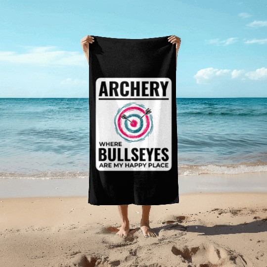 Archery Targets Archer Bullseye Shooting Sport Beach Towels