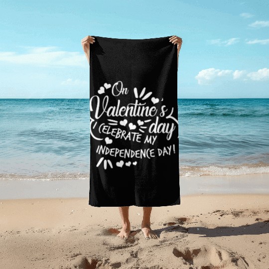 Valentine's Day Independent Single Beach Towels