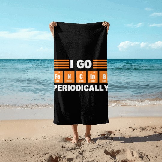 Fencing Sport Swordsman Beach Towels