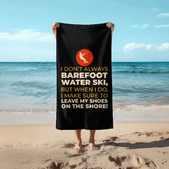 Barefoot Water Skiing Extreme Sports Barefooting Beach Towels