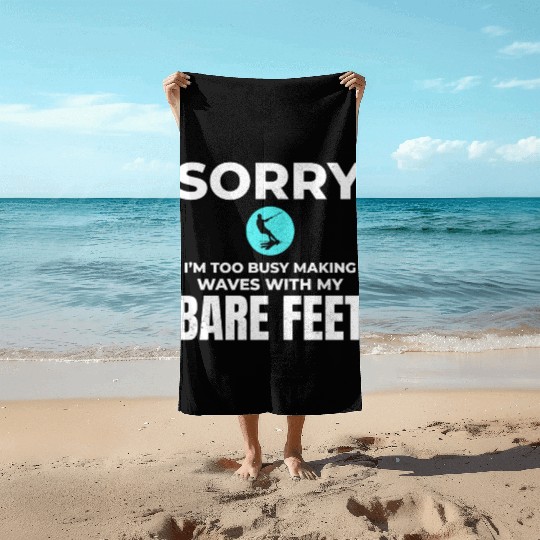 Barefoot Water Skiing Extreme Sports Barefooting Beach Towels