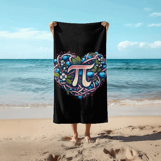 Blueberry Pi Day Beach Towels