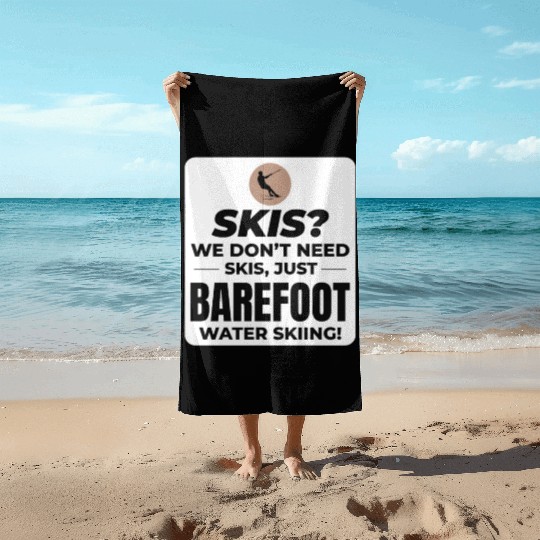 Barefoot Water Skiing Extreme Sports Barefooting Beach Towels