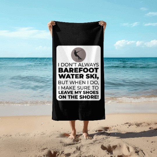 Barefoot Water Skiing Extreme Sports Barefooting Beach Towels
