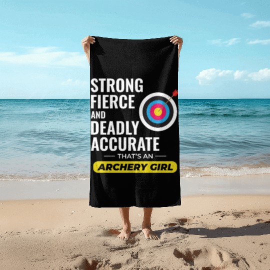 Archery Targets Archer Bullseye Shooting Sport Beach Towels