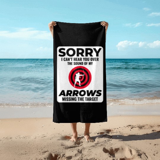 Archery Targets Archer Bullseye Shooting Sport Beach Towels