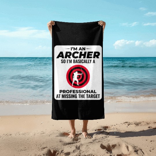 Archery Targets Archer Bullseye Shooting Sport Beach Towels