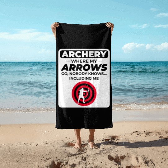 Archery Targets Archer Bullseye Shooting Sport Beach Towels