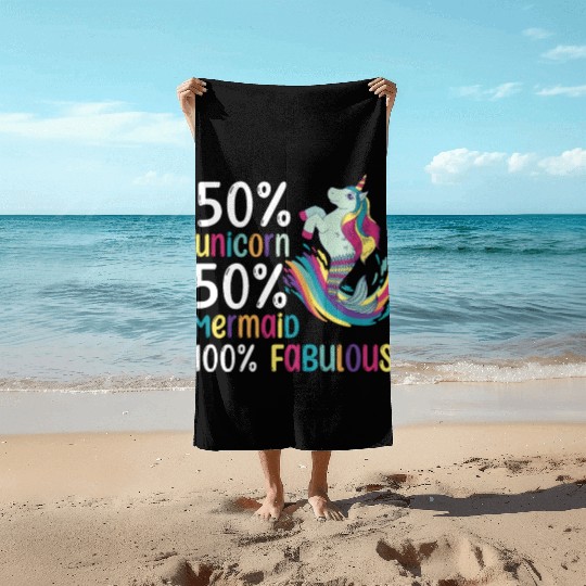 LGBTQ Unicorn Pride Month Beach Towels