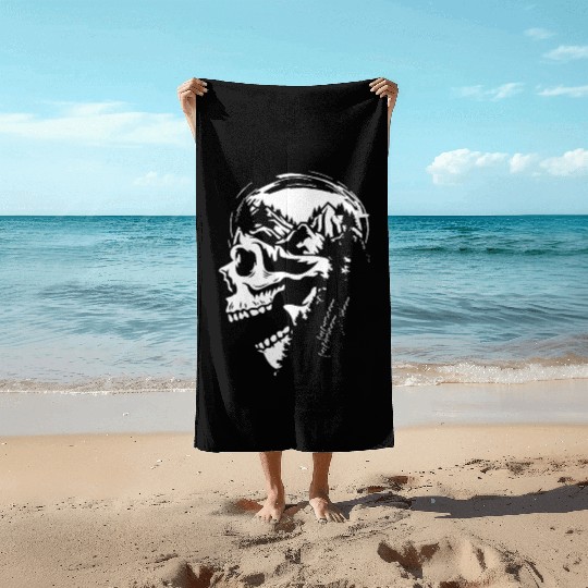 Hiking Hike Skull Skull Nature Beach Towels